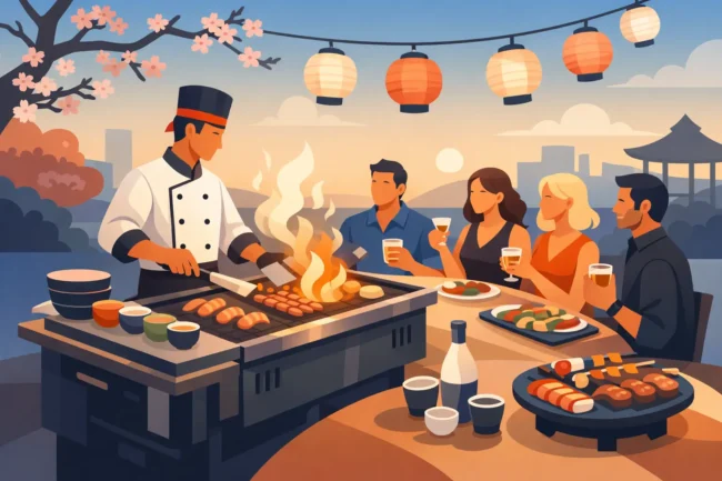 Hibachi Catering for Adults Party Ideas