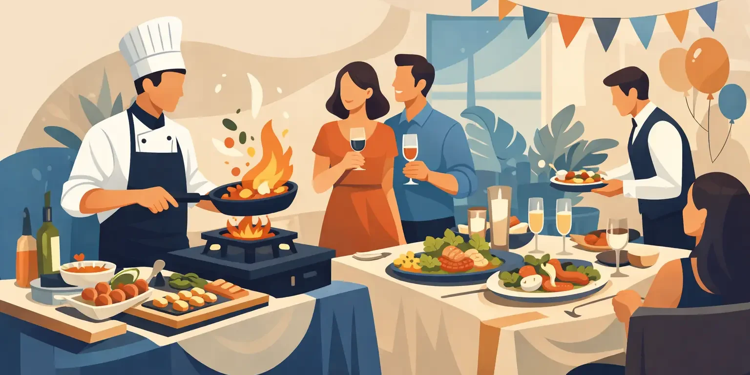 Live Chef Catering for Home Party Tips