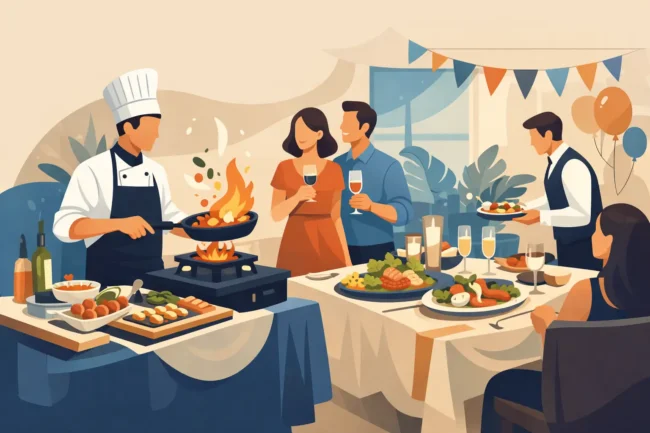 Live Chef Catering for Home Party Tips