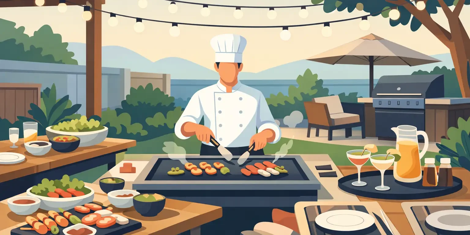 Backyard Teppanyaki Party Setup Made Easy