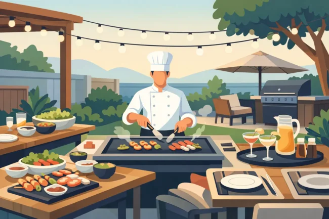 Backyard Teppanyaki Party Setup Made Easy