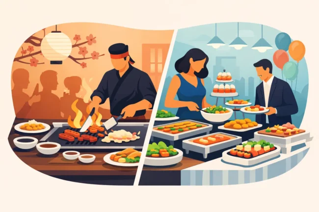 Hibachi Versus Buffet: Which Party Style Wins?