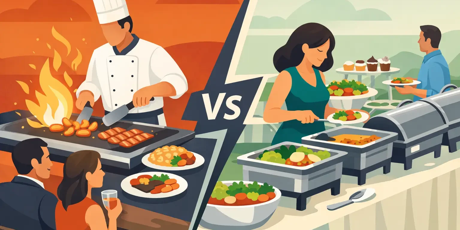 Teppanyaki Catering vs Buffet for Your Party Teppanyaki Catering vs Buffet for Your Party