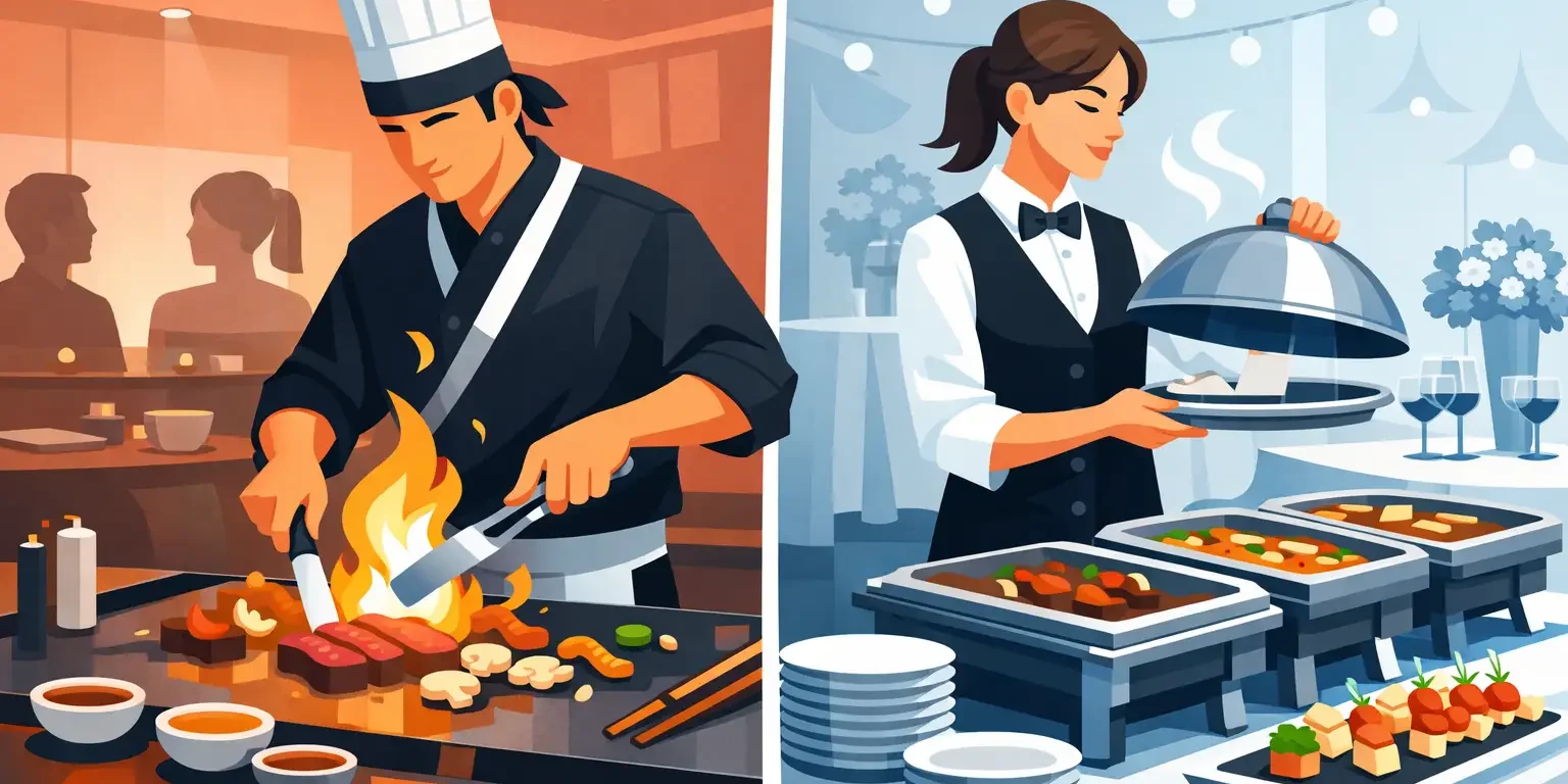 Teppanyaki Chef or Traditional Catering? Teppanyaki Chef or Traditional Catering?
