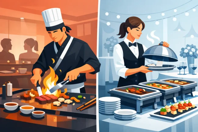 Teppanyaki Chef or Traditional Catering?
