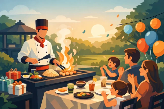 Why Onsite Hibachi for Family Celebrations Works