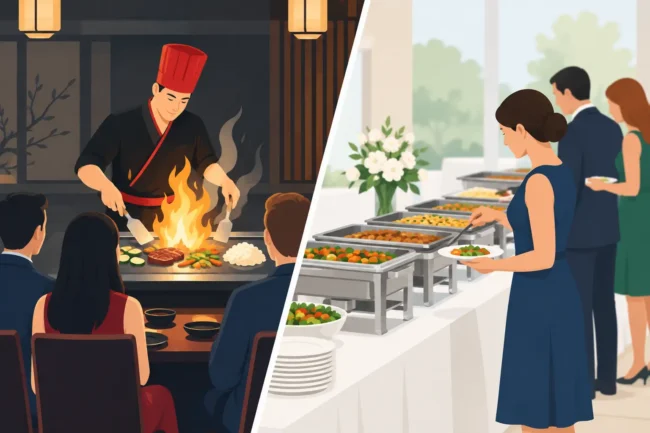 Hibachi Versus Traditional Catering for Parties