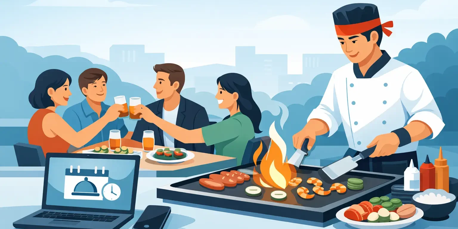 How to Book Weekday Catering for a Hibachi Party How to Book Weekday Catering for a Hibachi Party
