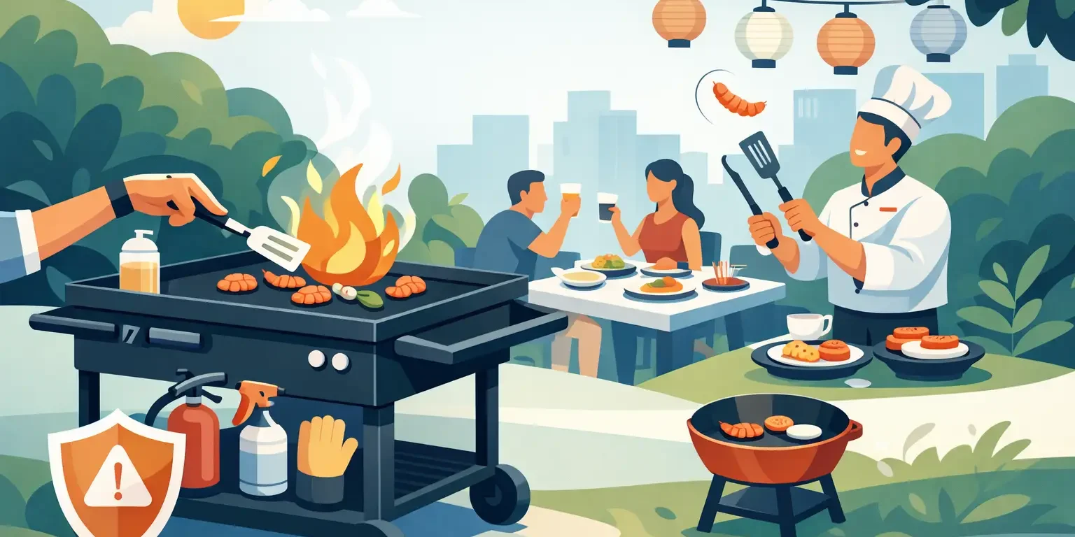 Mobile Grill Safety for a Stress-Free Hibachi Party Mobile Grill Safety for a Stress-Free Hibachi Party