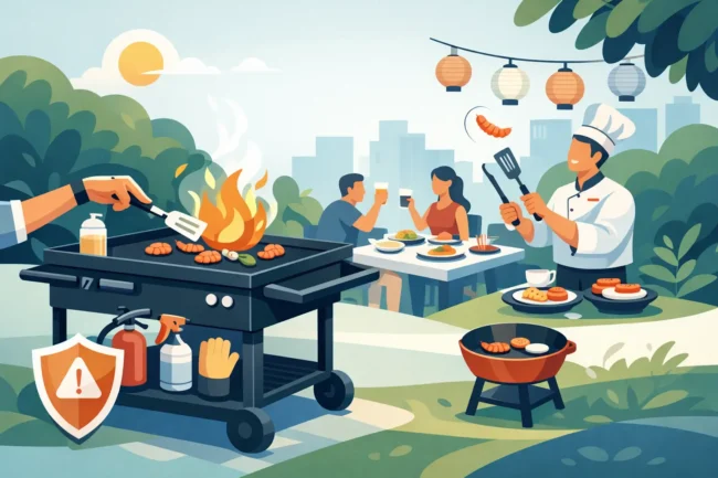 Mobile Grill Safety for a Stress-Free Hibachi Party