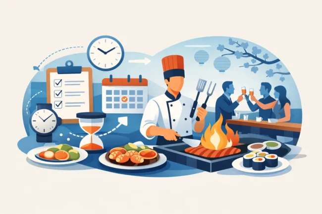 Private Event Timeline Guide for Hibachi Parties